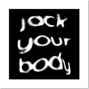 Jack Your Body ////  Retro Style Typography Design Posters and Art